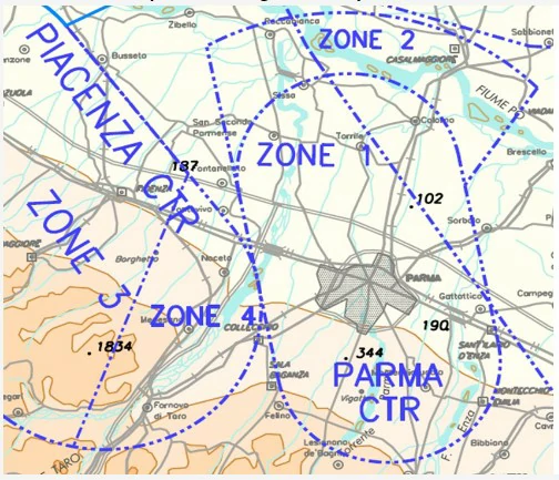 Mirando esta imagen, ¿qué tipo de ESPACIO AÉREO está representado? Conocimiento general del vuelo con uas - Mirando esta imagen, ¿qué tipo de ESPACIO AÉREO está representado?