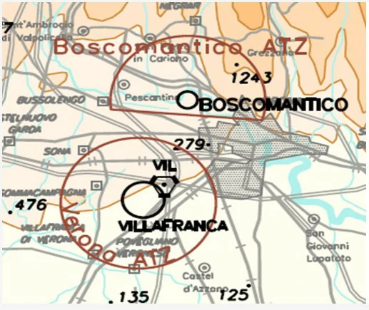 Mirando un mapa de AIP ITALIA, ¿qué representa una imagen como ésta? Conocimiento general del vuelo con uas - Mirando un mapa de AIP ITALIA, ¿qué representa una imagen como ésta?