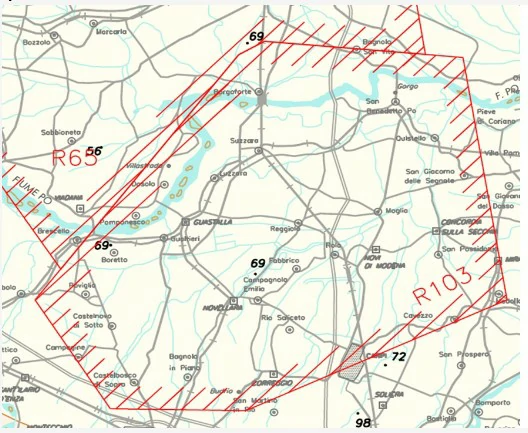 Conocimiento general del vuelo con uas - Observando esta imagen, ¿somos capaces de definir cuáles son los LÍMITES VERTICALES de este ESPACIO AÉREO?