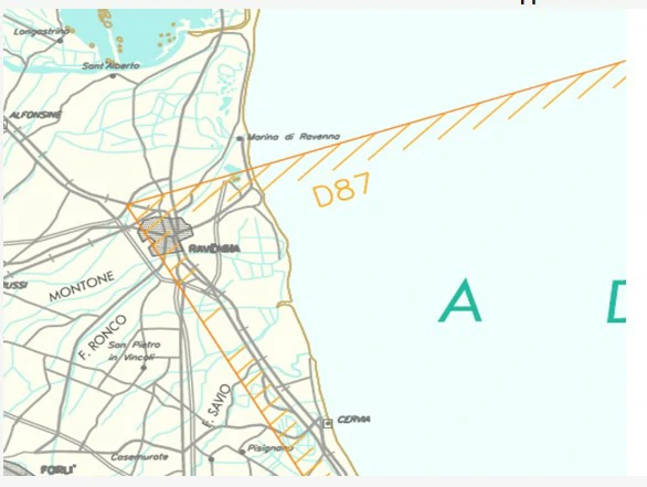 Según los mapas de AIP ITALIA, las zonas PELIGROSAS se representan con colores: Conocimiento general del vuelo con uas - Según los mapas de AIP ITALIA, las zonas PELIGROSAS se representan con colores:
