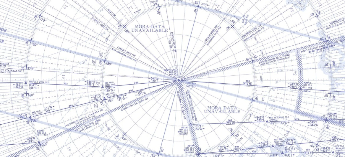 La route initiale de départ de la position A (80°N 170°E) à la position B (75°N 011°E) est 177° (G). La route grille arrivée à la position B sera: Préparation et suivi du vol - La route initiale de départ de la position A (80°N 170°E) à la position B (75°N 011°E) est 177° (G). La route grille arrivée à la position B sera:
