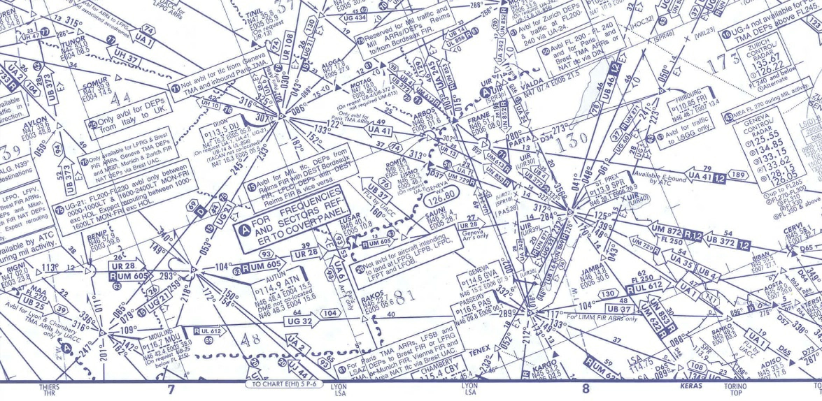 La route magnétique et la distance entre ST PREX SPR 113.9 (N46°28' E006°27') et FRIBOURG FRI 115.1 (N46°47' E007°14') sur la voie aérienne UG60, sont: Préparation et suivi du vol - La route magnétique et la distance entre ST PREX SPR 113.9 (N46°28' E006°27') et FRIBOURG FRI 115.1 (N46°47' E007°14') sur la voie aérienne UG60, sont: