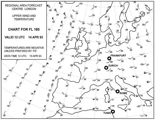 (Pour cette question utiliser l'annexe 050-214).En considérant le gradient standard de température, à quelle altitude se trouvera l'isotherme 0°C à la verticale de Tunis ? Météorologie - (Pour cette question utiliser l'annexe 050-214).En considérant le gradient standard de température, à quelle altitude se trouvera l'isotherme 0°C à la verticale de Tunis ?