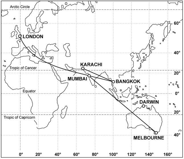 (Pour cette question utiliser l'annexe 050-217).Les conditions météorologiques typiques affectant le secteur de Darwin pendant le mois de juillet sont: Météorologie - (Pour cette question utiliser l'annexe 050-217).Les conditions météorologiques typiques affectant le secteur de Darwin pendant le mois de juillet sont: