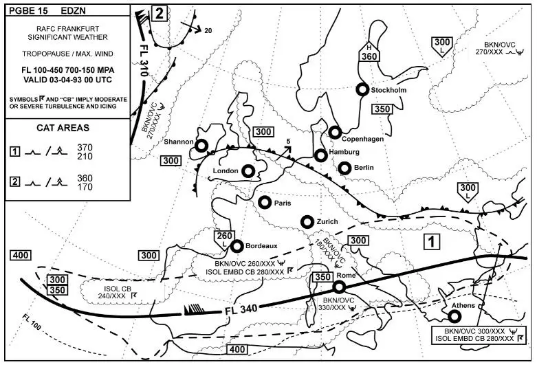 (Pour cette question utiliser l'annexe 050-608).Sur lequel de ces parcours ne devriez-vous pas vous inquiéter de la turbulence au FL 340 ? Météorologie - (Pour cette question utiliser l'annexe 050-608).Sur lequel de ces parcours ne devriez-vous pas vous inquiéter de la turbulence au FL 340 ?