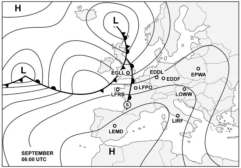 Météorologie - (Pour cette question utiliser l'annexe 050-610).Quel est l'aéroport concerné par le message TAF suivant ?060600Z 060716 25006KT 8000 BKN240 BECMG 0710 OVC200 BECMG 1013 23050KT 8000 OVC100 BECMG 1316 23014KT 6000 RA SCT030 OVC050 =.