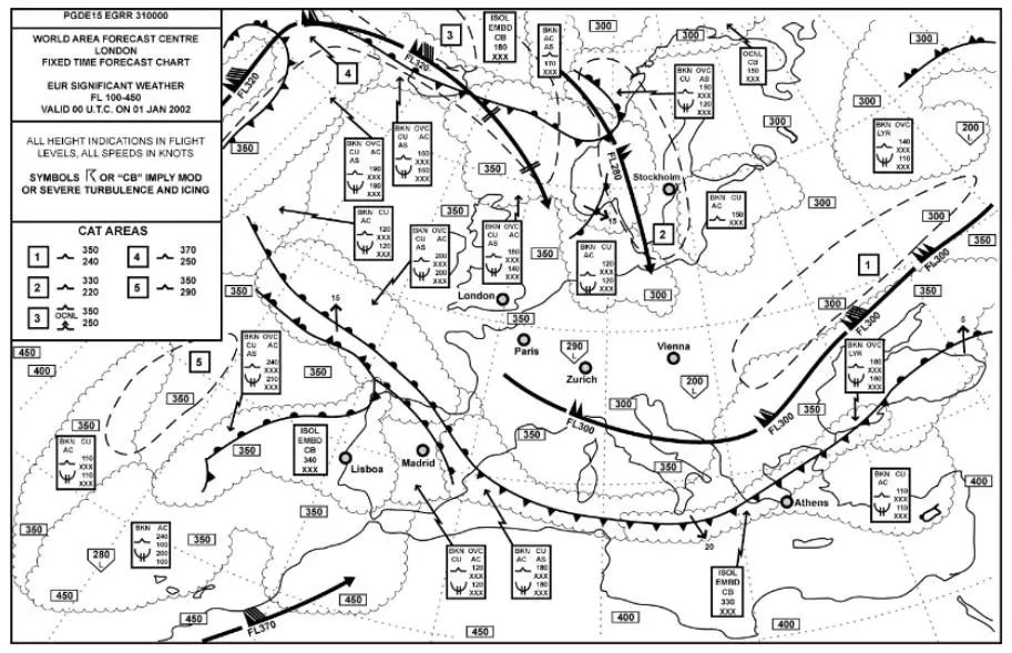 (Pour cette question utiliser l'annexe 050-636).Sur lequel des parcours suivants vous ne devriez pas vous soucier du givrage au FL 170 ? Météorologie - (Pour cette question utiliser l'annexe 050-636).Sur lequel des parcours suivants vous ne devriez pas vous soucier du givrage au FL 170 ?