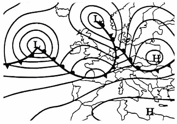 (Pour cette question, utilisez l'annexe 050-7167).A quel endroit se produisent les ondes d’ouest décrites ci-jointes ? Météorologie - (Pour cette question, utilisez l'annexe 050-7167).A quel endroit se produisent les ondes d’ouest décrites ci-jointes ?