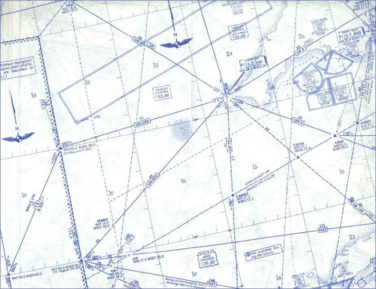 The magnetic heading of an aircraft is 040°. On the Airborne Weather Radar display the relative bearing of and the distance to the most southerly part of Lands End (approximate position: 50°03'N , 005°40'W) are, 030°R and 80 NM.What is the position of the aircraft based on these observations?The slant range correction and the map convergency between aircraft position and lands end may be neglected. Radio Navigation - The magnetic heading of an aircraft is 040°. On the Airborne Weather Radar display the relative bearing of and the distance to the most southerly part of Lands End (approximate position: 50°03'N , 005°40'W) are, 030°R and 80 NM.What is the position of the aircraft based on these observations?The slant range correction and the map convergency between aircraft position and lands end may be neglected.