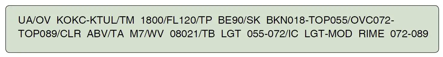 Preflight Preparation - (Refer to figure 14.) The wind and temperature at 12,000 feet MSL as reported by a pilot are
