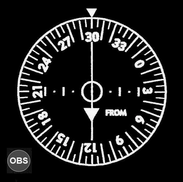 Navigation - (Pour cette question, utilisez l'annexe 062-3039). 
L'indication du VOR vous situe: